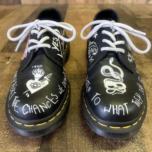 Dr. Martens Rebel 1461 Oxford Shoes Boots Womens 6 - Picture 6 of 12